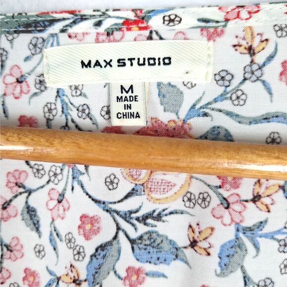 Womens Top Medium Bloomcore Romantic Spring Floral Boho Peasant Cottage Fairy - Picture 2 of 7